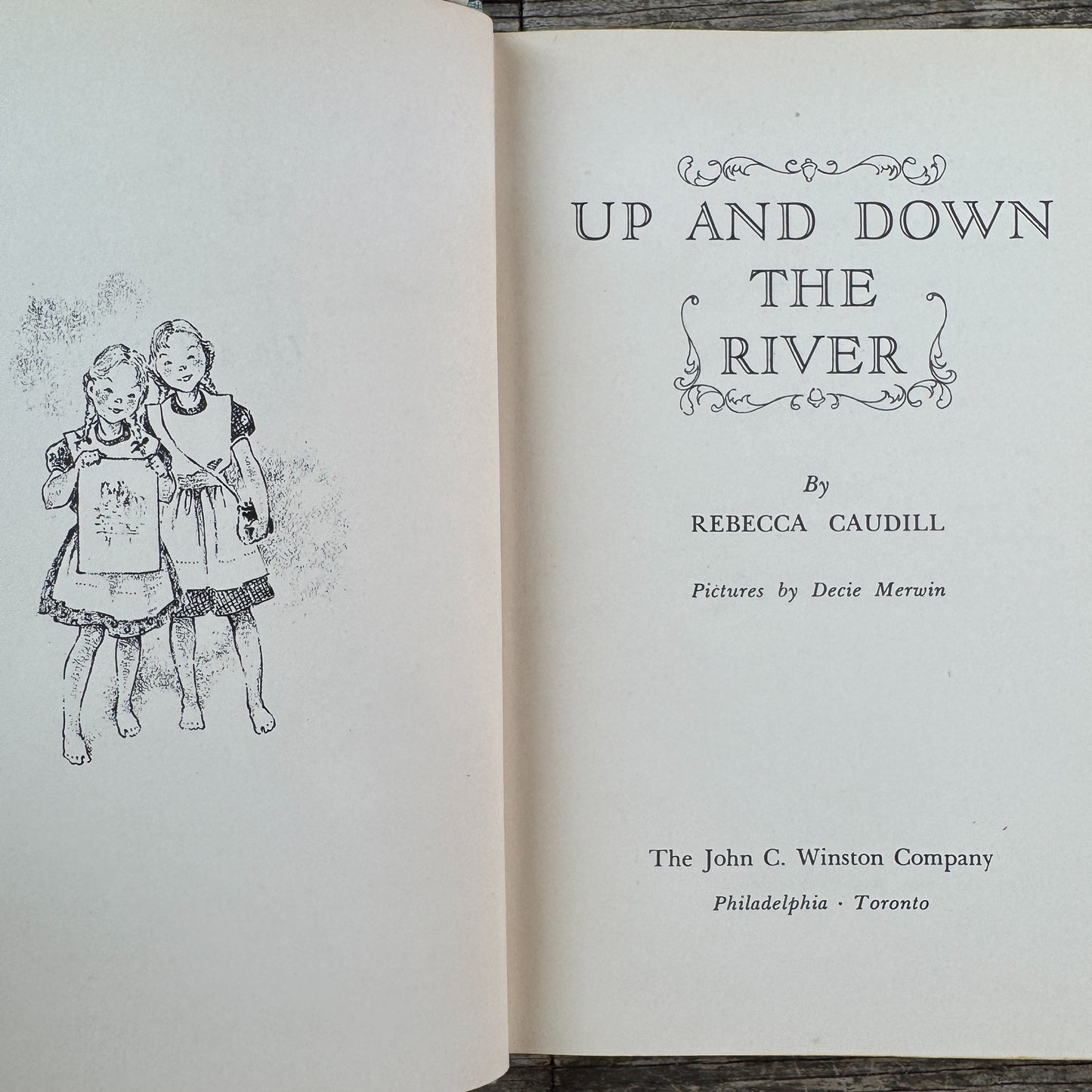Up and Down the River, Rebecca Caudill, 1951 First Edition