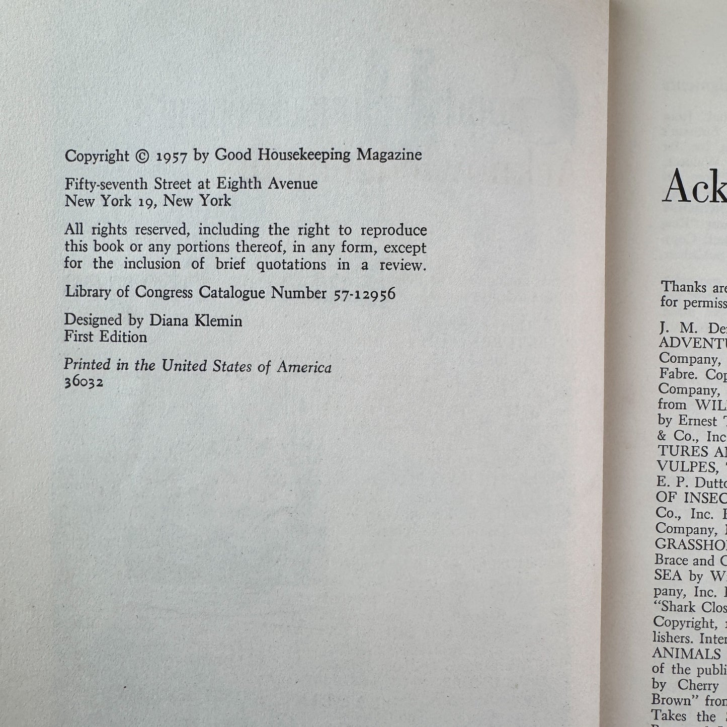 Good Housekeeping's Best Book of Fairy Tales and Best Book of Nature Stories, 1957