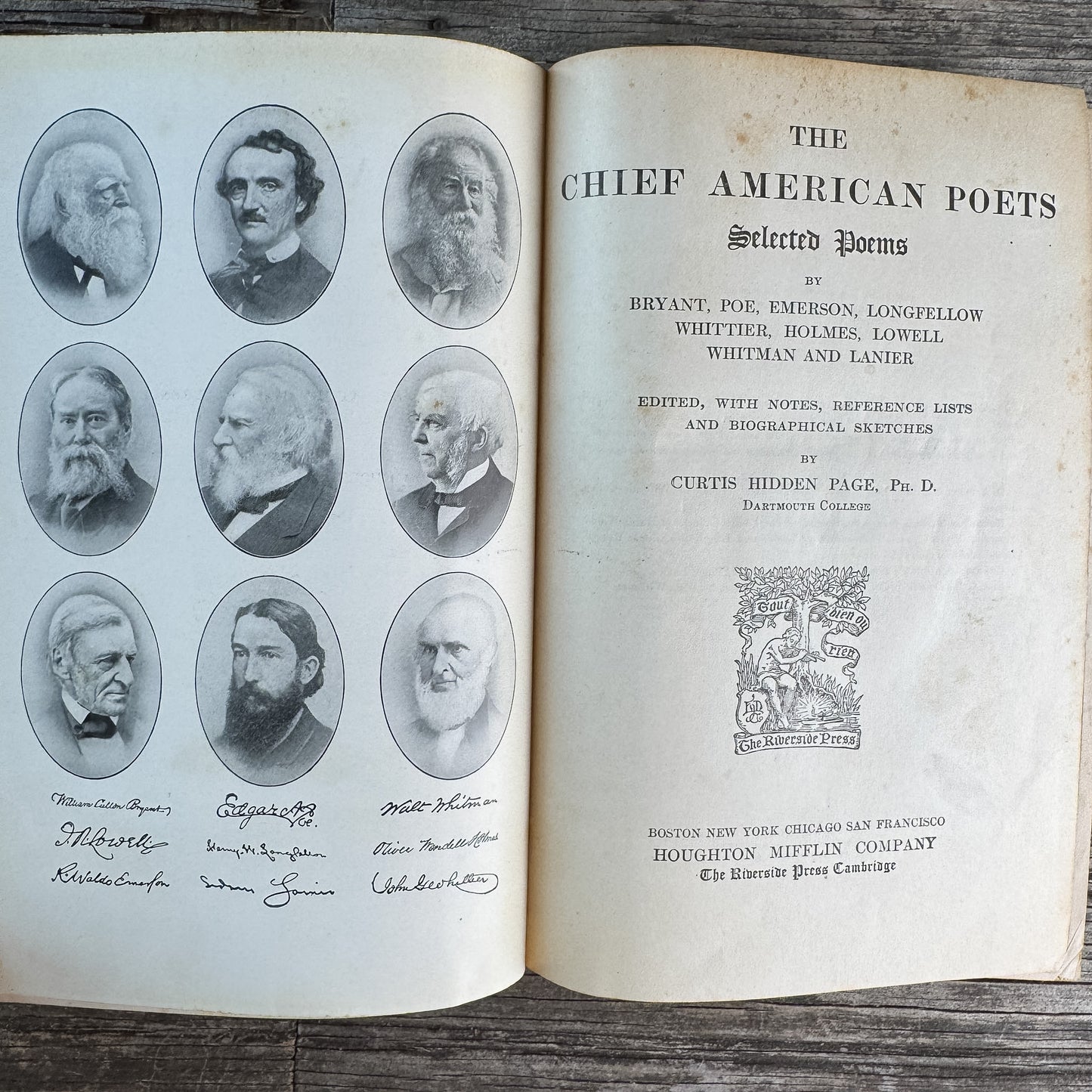 The Chief American Poets, edited by Curtis Hidden Page, 1905