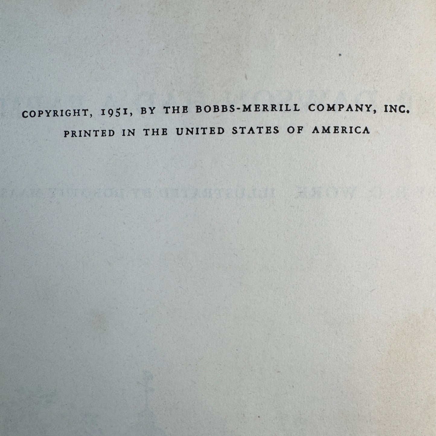 Mr. Dawson Had a Farm, R.O. Work, 1951