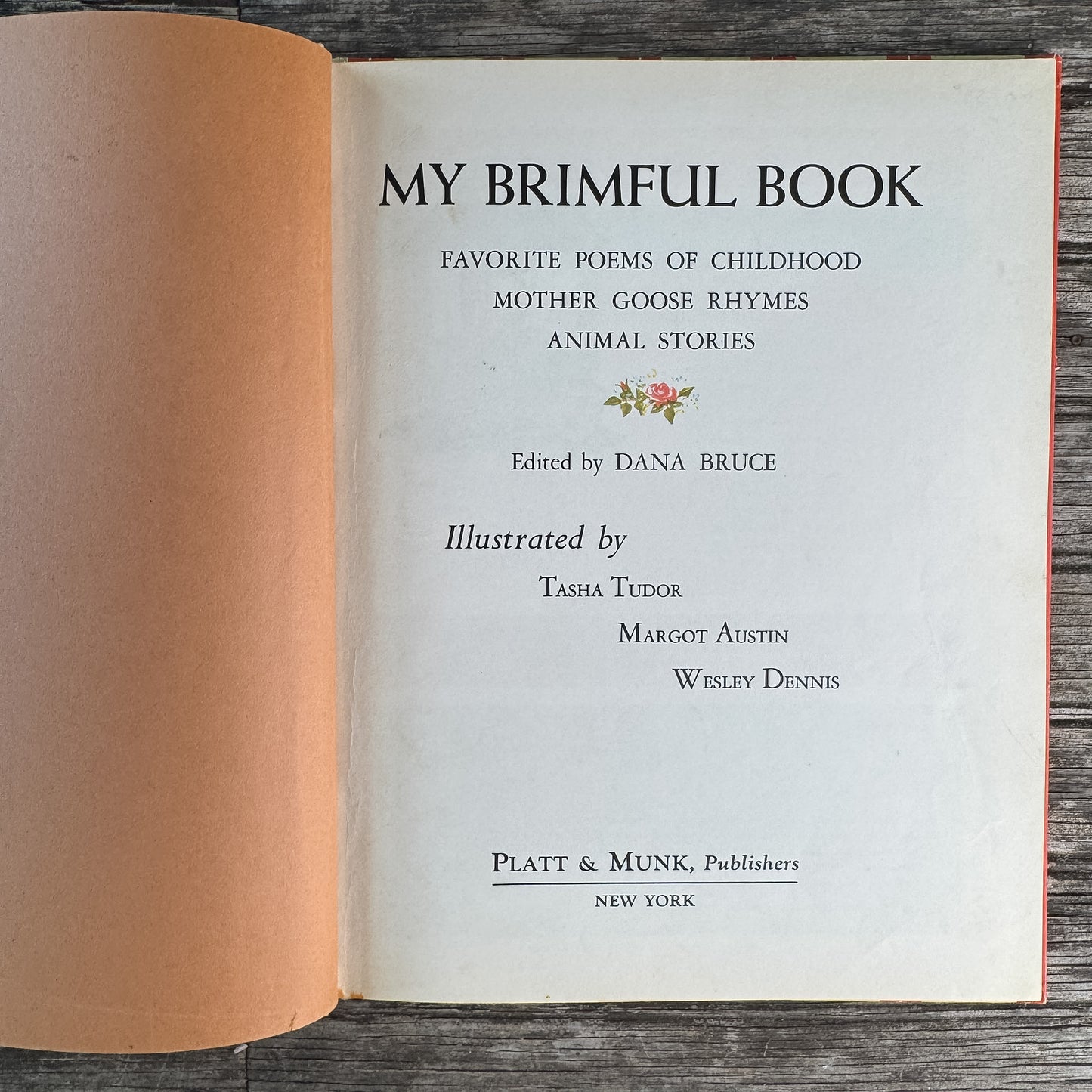 My Brimful Book, edited by Dana Bruce, 1969