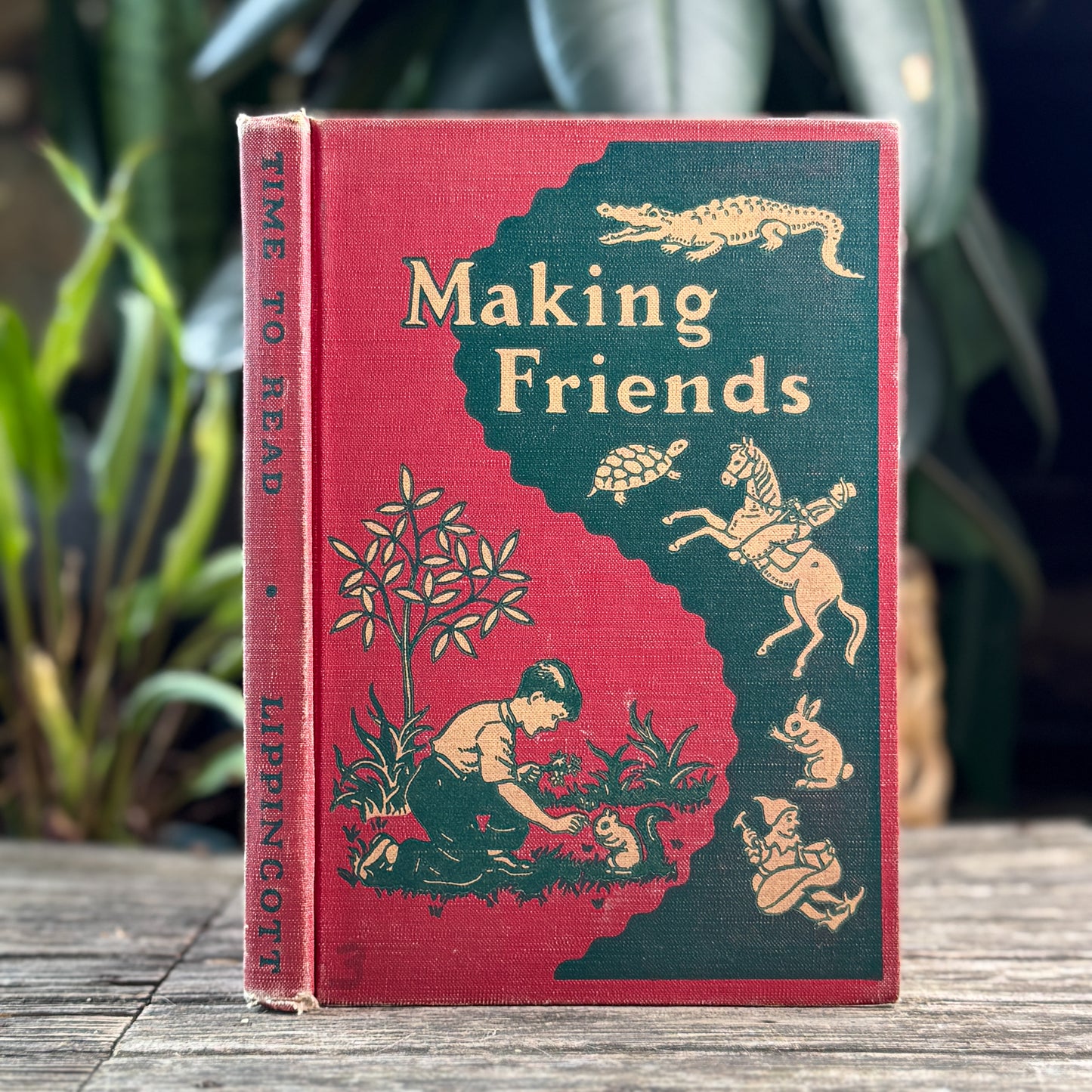 Making Friends, 1953 Time To Read Series Elementary School Reader Cowboys, Seasons, Kittens and Puppies