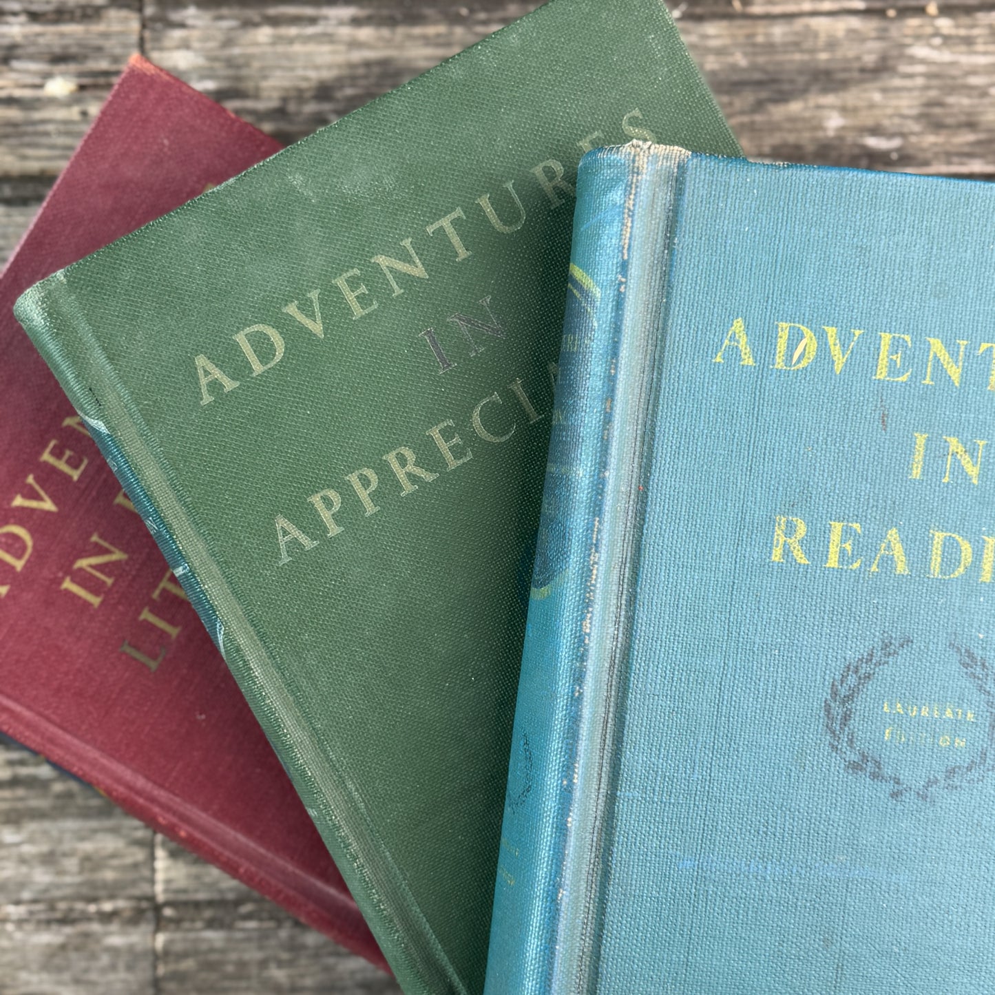 Mid Century English School Book Set, Laureate Editions, Adventures in English