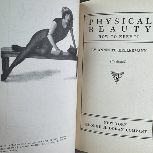 Physical Beauty: How to Keep It,  Antique Health and Beauty, Annette Kellerman, 1918