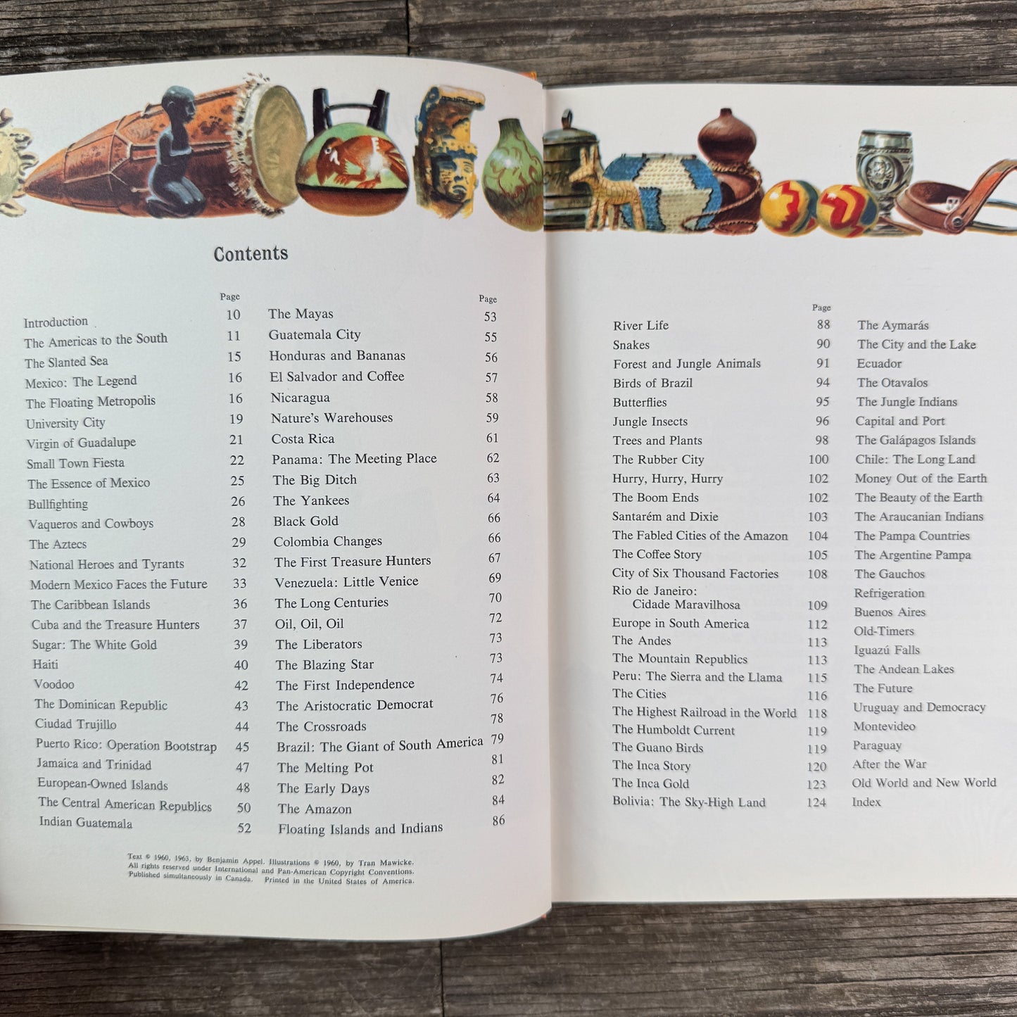 The Illustrated Book About South America Including Mexico and Central America, 1963