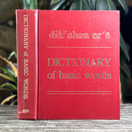 Dictionary of Basic Words, Vintage Children’s Illustrated Dictionary 1969