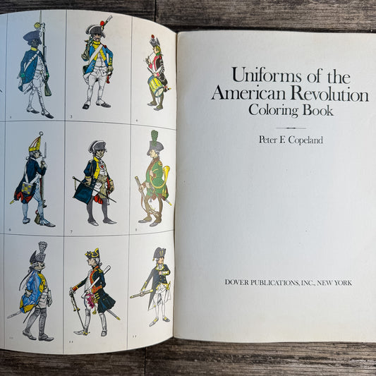 Uniforms of the American Revolution Coloring Book, Peter F. Copeland, 1974