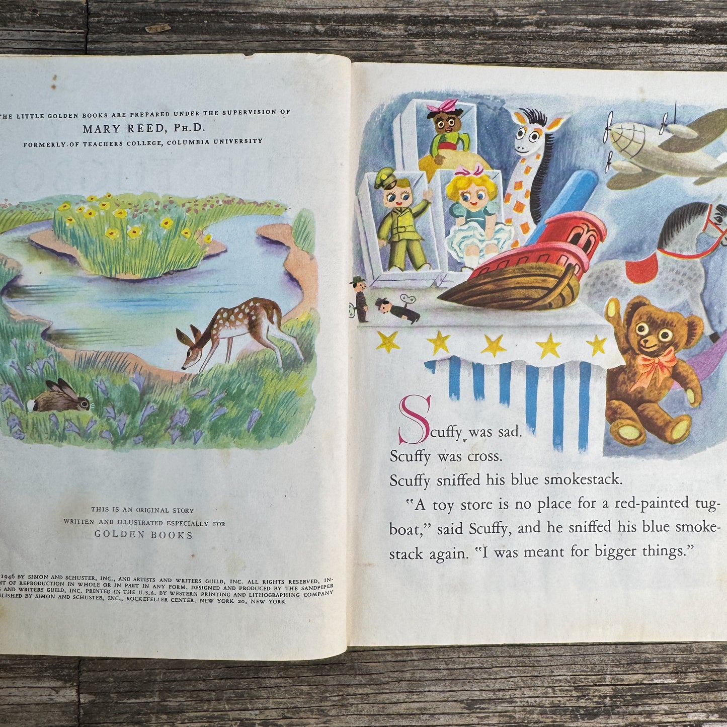 Scuffy the Tugboat, Little Golden Book, 1955 "A"