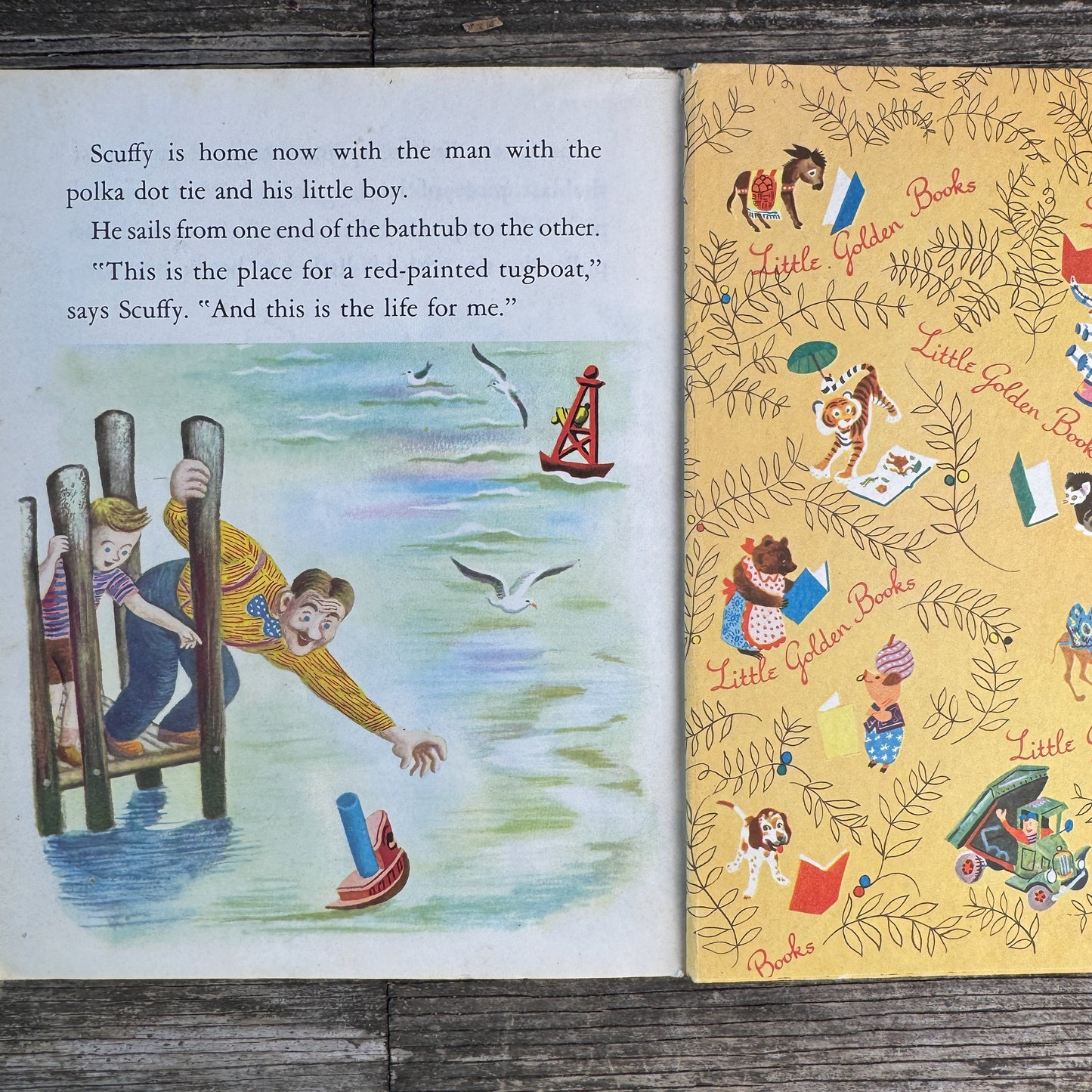 Scuffy the Tugboat, Little Golden Book, 1955 "A"