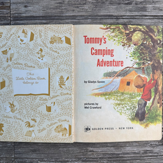 Tommy’s Camping Adventure, Little Golden Book, 1971