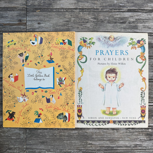 Prayers for Children, Little Golden Book, 1952, "A"