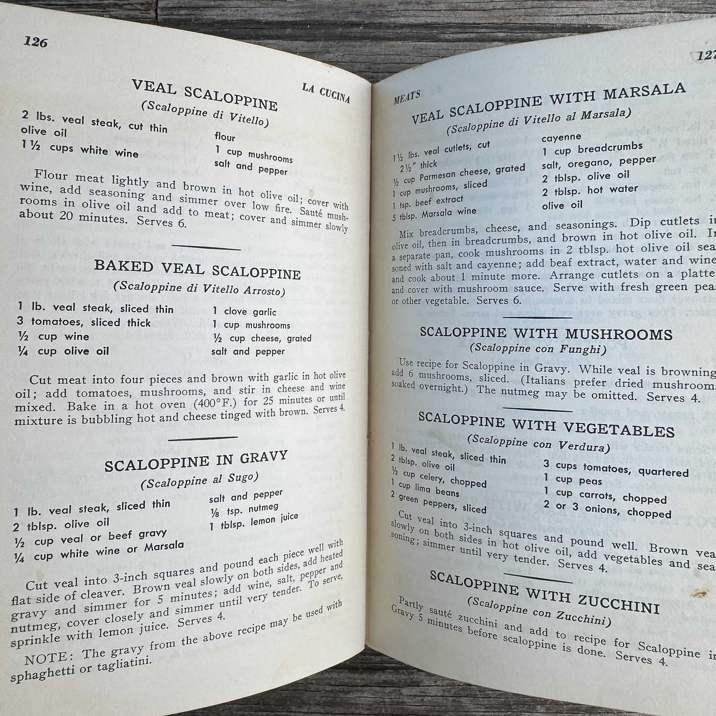 La Cucina, The Complete Italian Cookbook, Rose L. Sorce, 1953