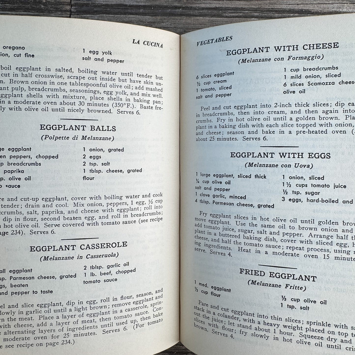 La Cucina, The Complete Italian Cookbook, Rose L. Sorce, 1953