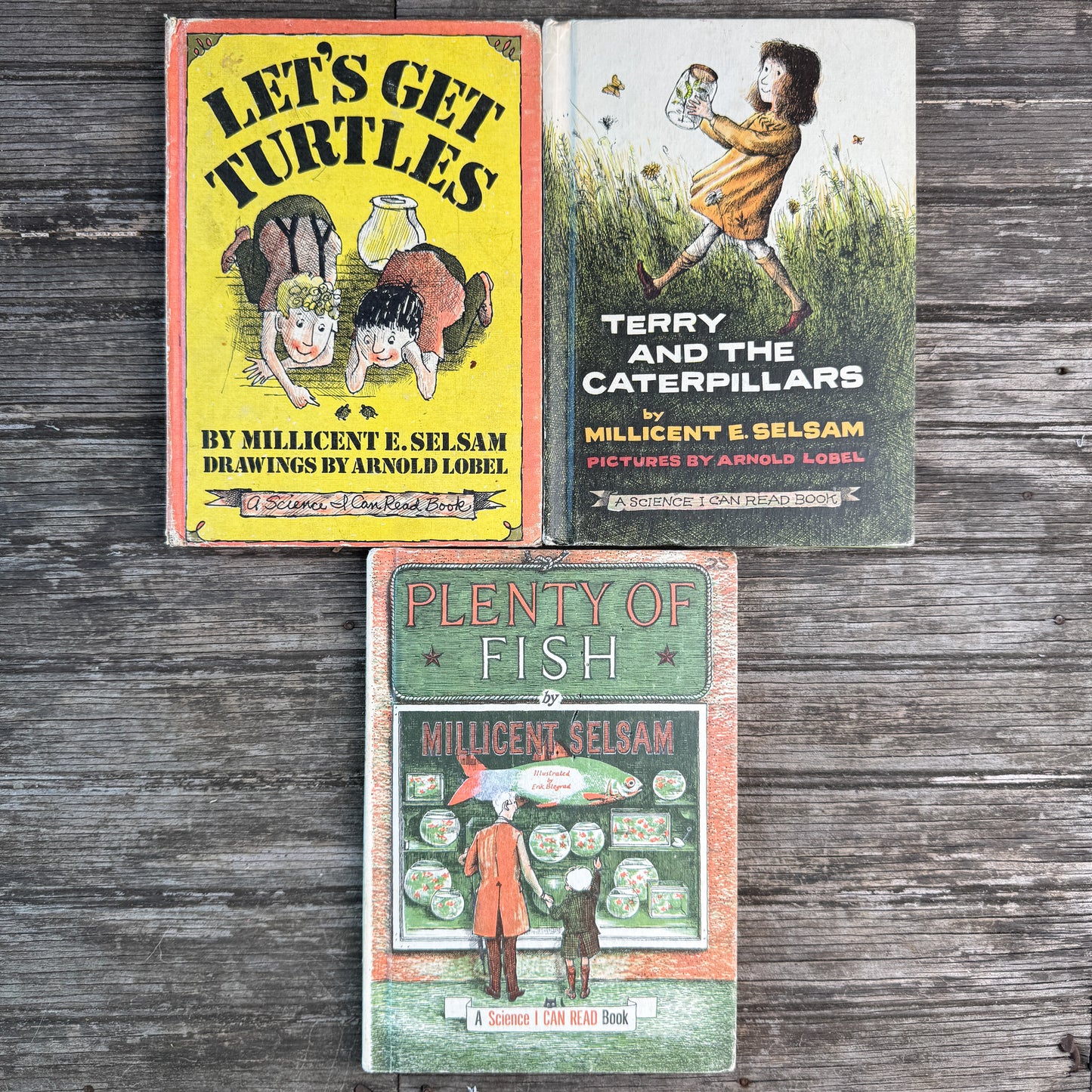 Set of 3 Science I Can Read Books, Millicent Selsam, 1964