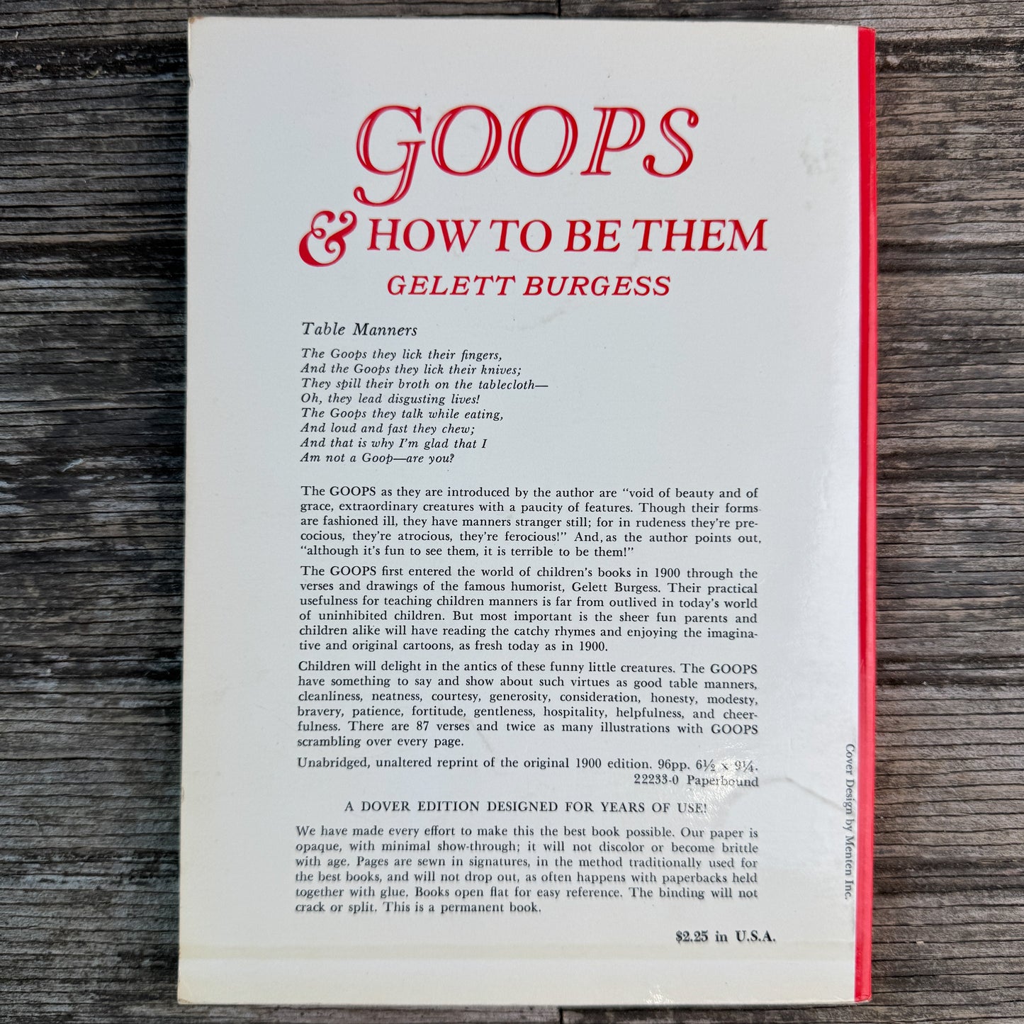 Goops and How to Be Them, Gelett Burgess, 1968