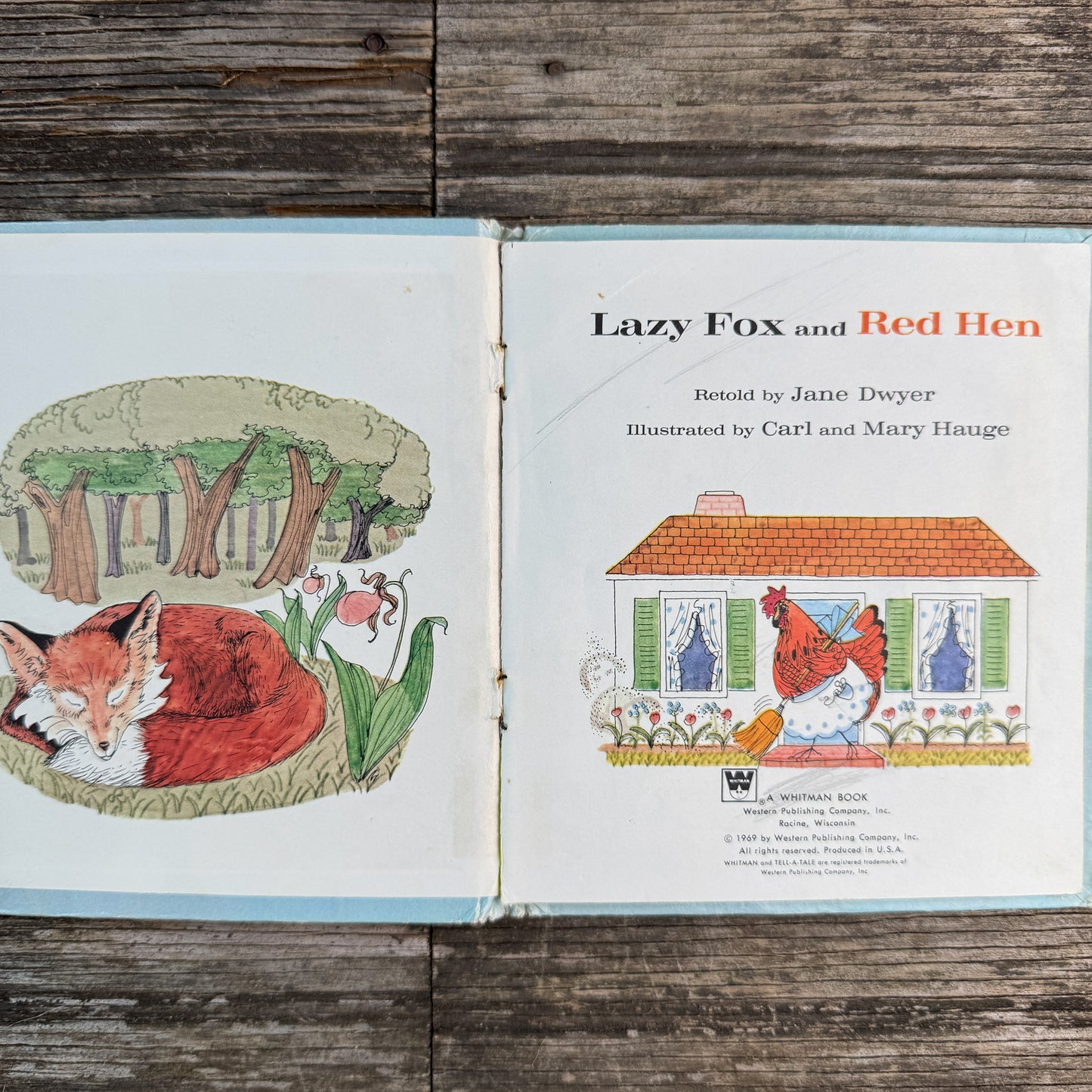 Lazy Fox and Red Hen, Jane Dwyer, 1969