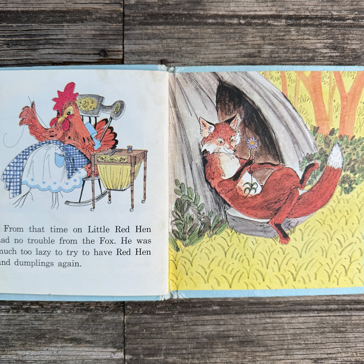 Lazy Fox and Red Hen, Jane Dwyer, 1969