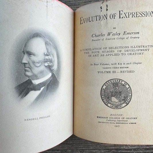 Evolution of Expression, Vol. III, Charles Wesley Emerson, 1917, Twenty-Third Edition