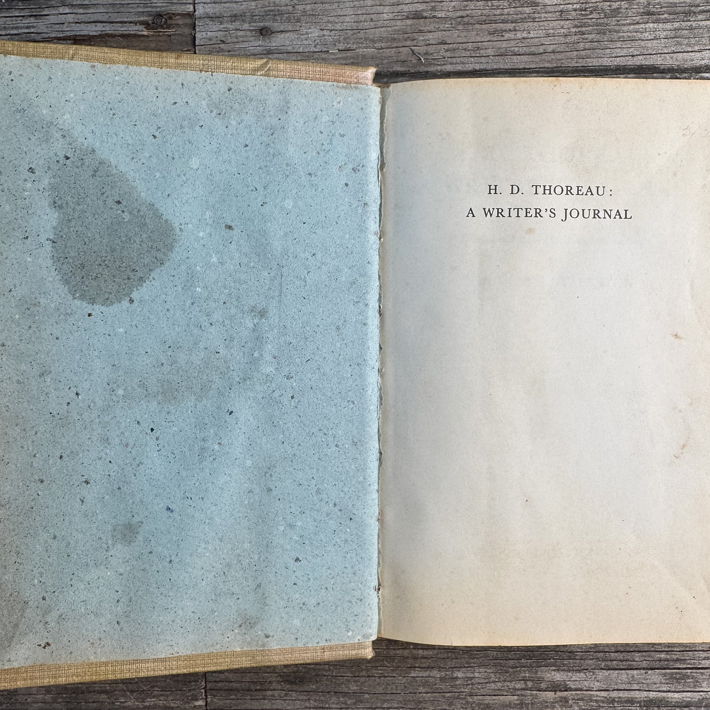 H. D. Thoreau, A Writer's Journal, Laurence Stapleton, 1960