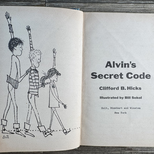 Alvin's Secret Code, Clifford B. Hicks, 1963, Weekly Reader Edition