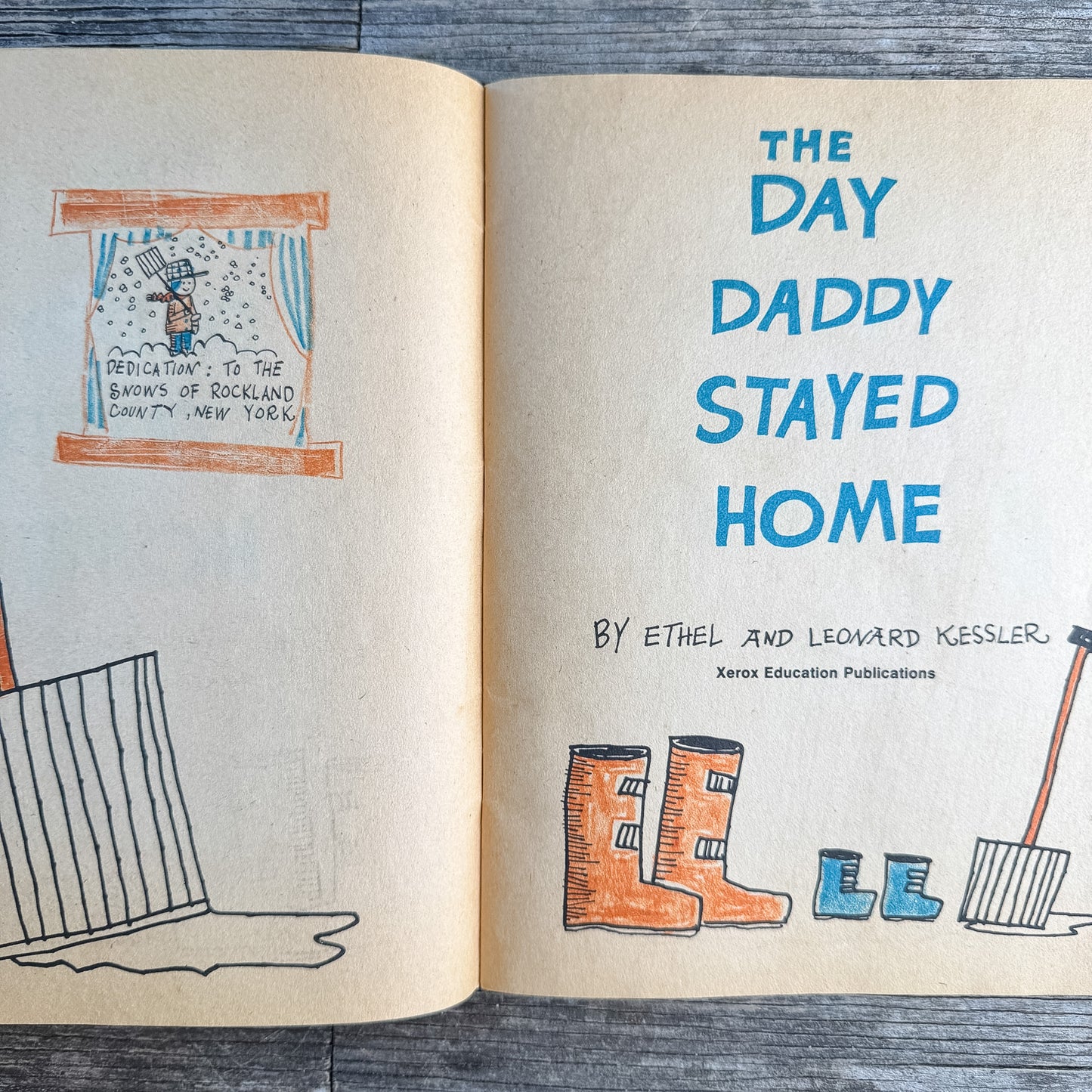 The Day Daddy Stayed Home, Ethel and Leonard Kessler, 1959, Xerox Education Paperback
