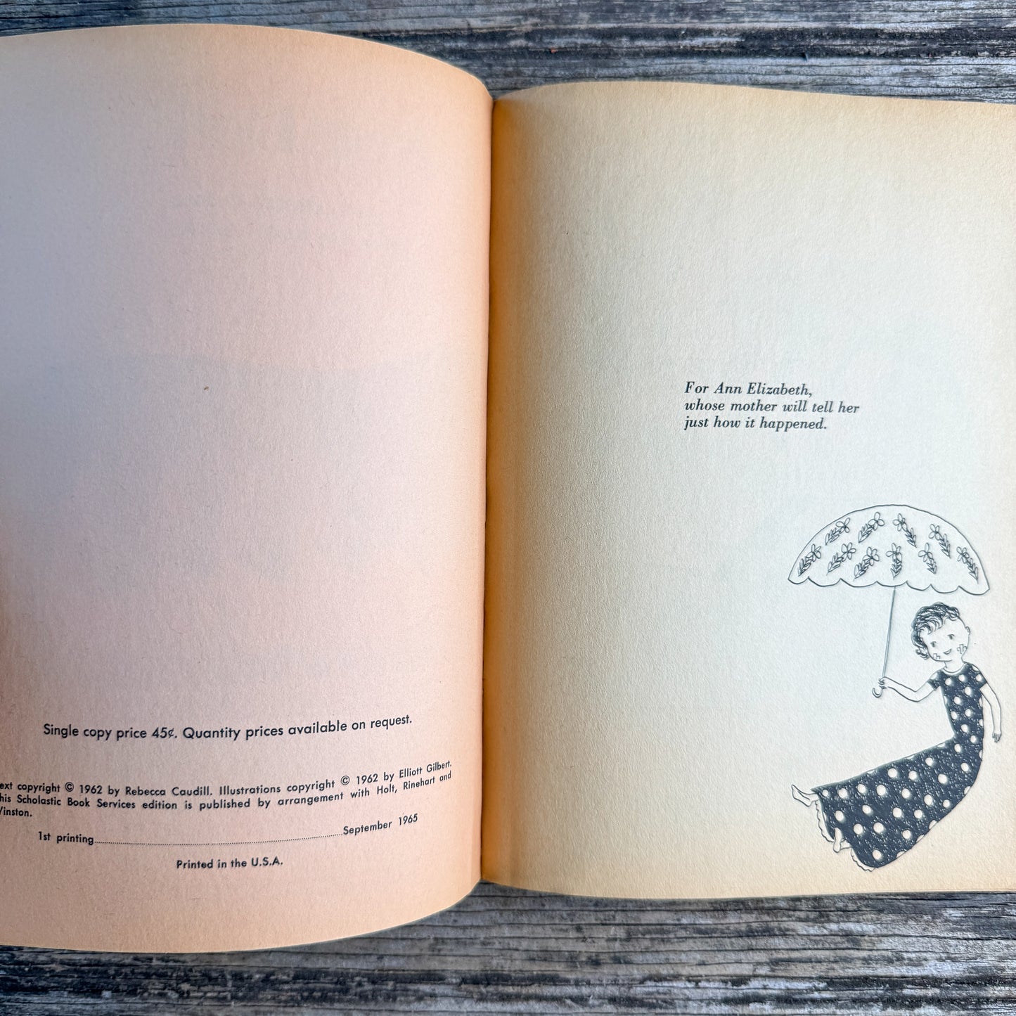 The Best-Loved Doll, Rebecca Caudill, Pictures by Elliott Gilbert, 1962 (1965 Scholastic Paperback)