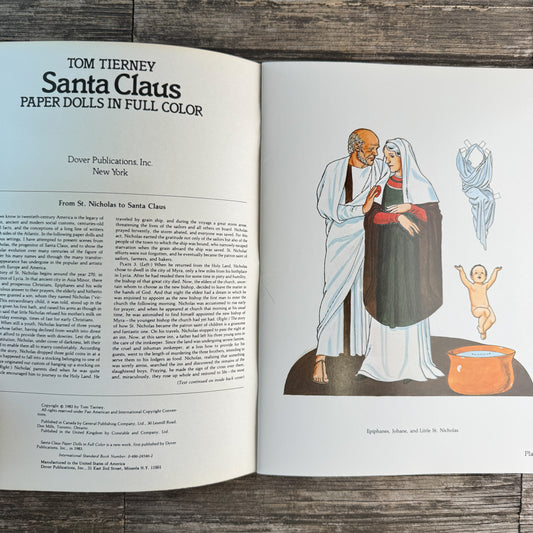 Tom Tierney's Santa Claus Paper Dolls in Full Color, 1983, Dover