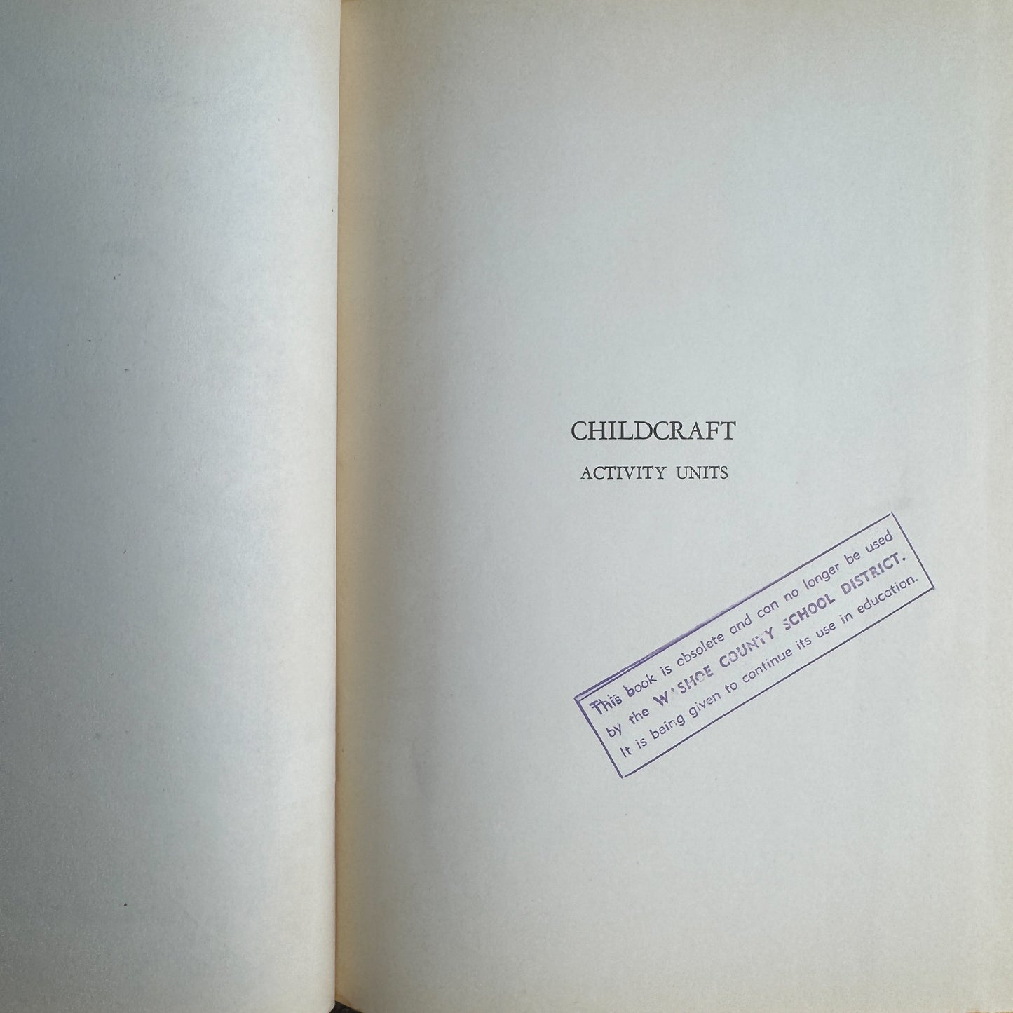 Childcraft, Volume Six, Activity Units, 1937