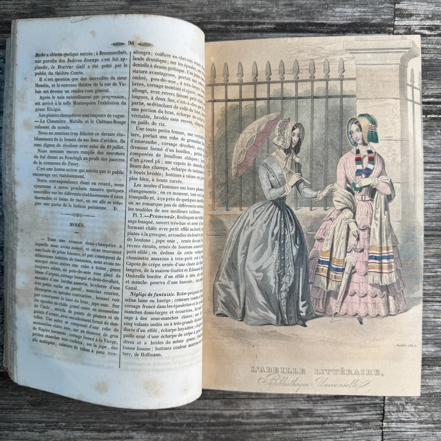 L'Abeille Littéraire, Revue des Feuilletons, Tome II, July 1845, French