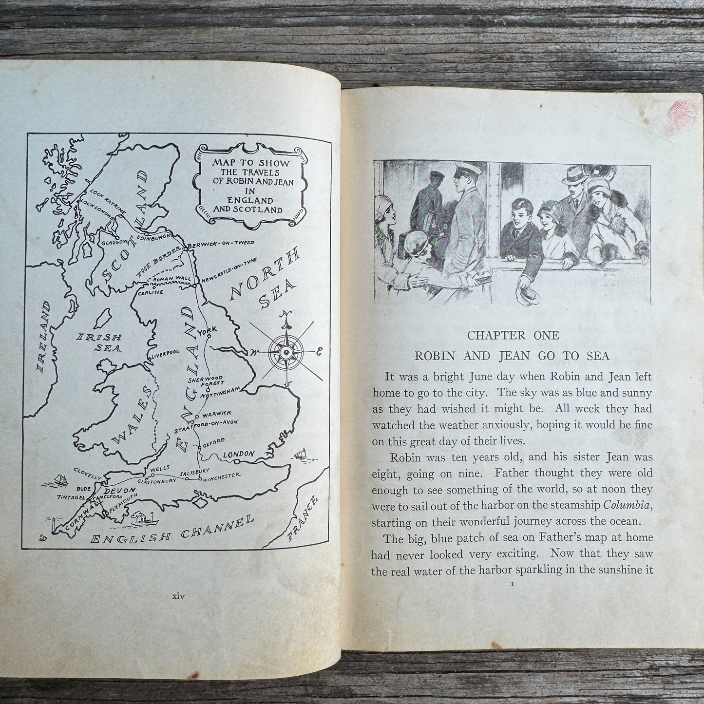 Robin and Jean in England, Lawrence S. Williams, Drawings by Sue Runyon, 1929