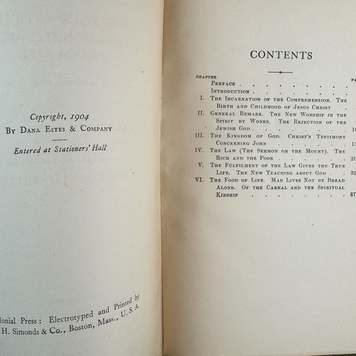 Tolstoys, The Four Gospels Harmonized and Translated, Vols. I-II, 1904
