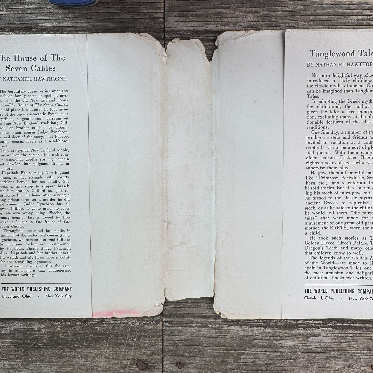 The House of the Seven Gables, Nathaniel Hawthorne, Movie Edition Dust Jacket,  1937