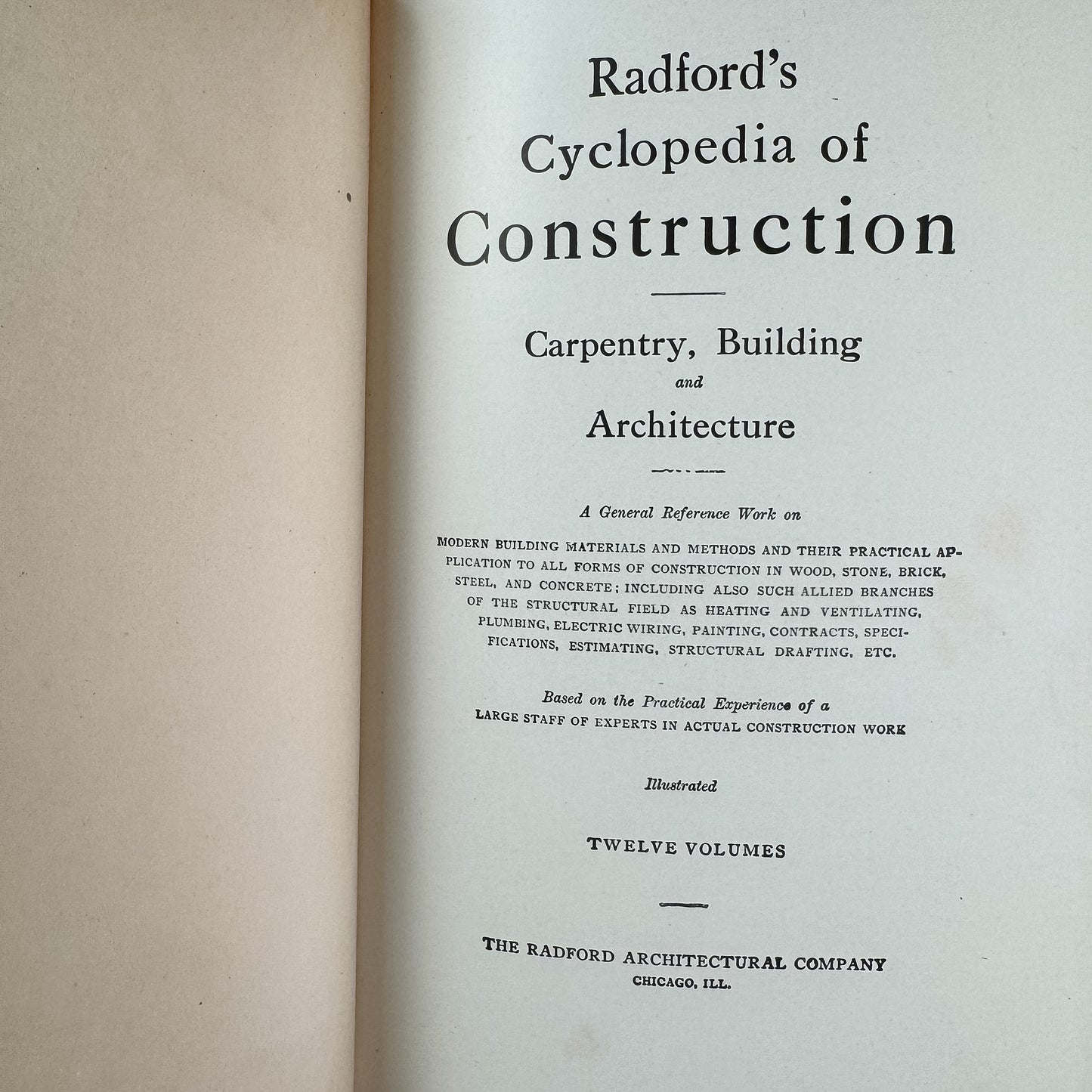 Radford's Cyclopedia of Construction, Vol. VIII: Steel Square and Its Uses, 1925