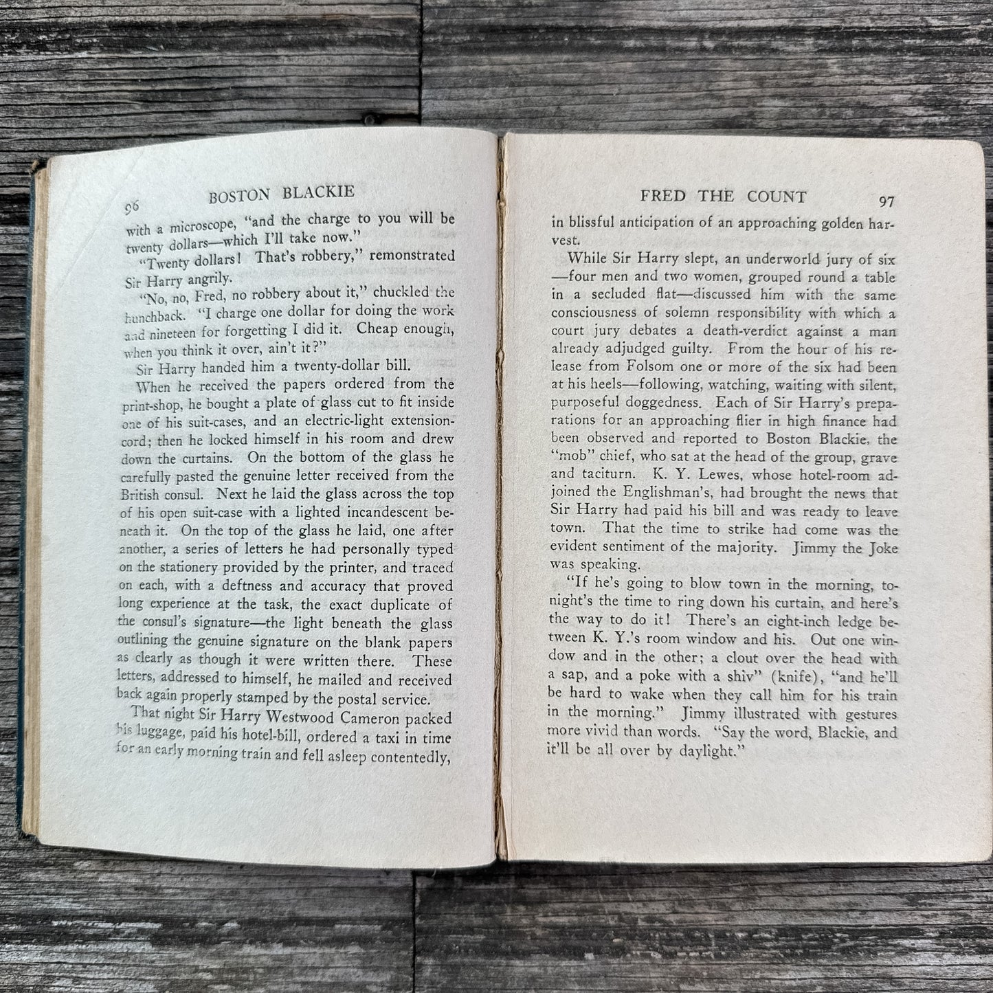 Boston Blackie, Jack Boyle,  A.L. Burt Company, 1919 Mystery Novel