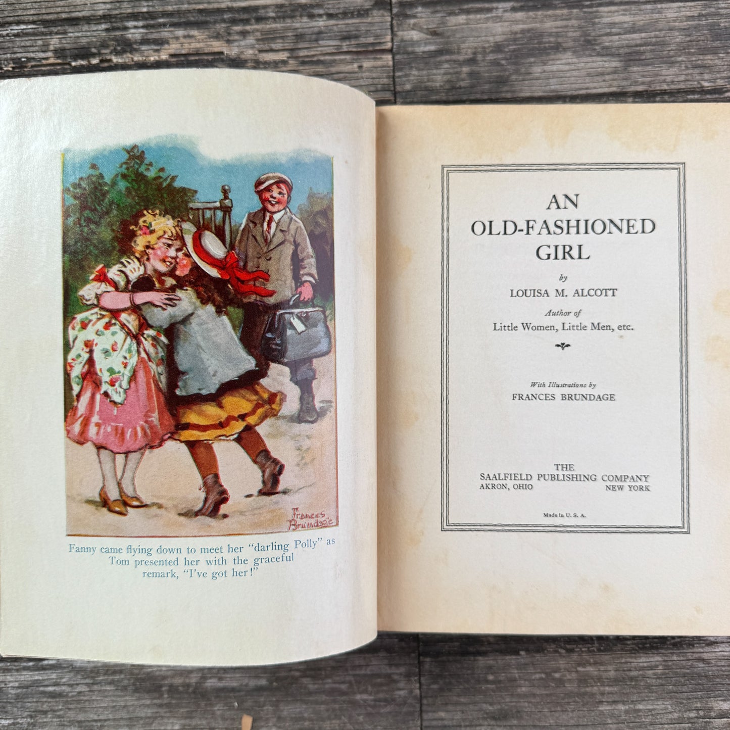An Old-Fashioned Girl, Louisa May Alcott, Saalfield, 1928