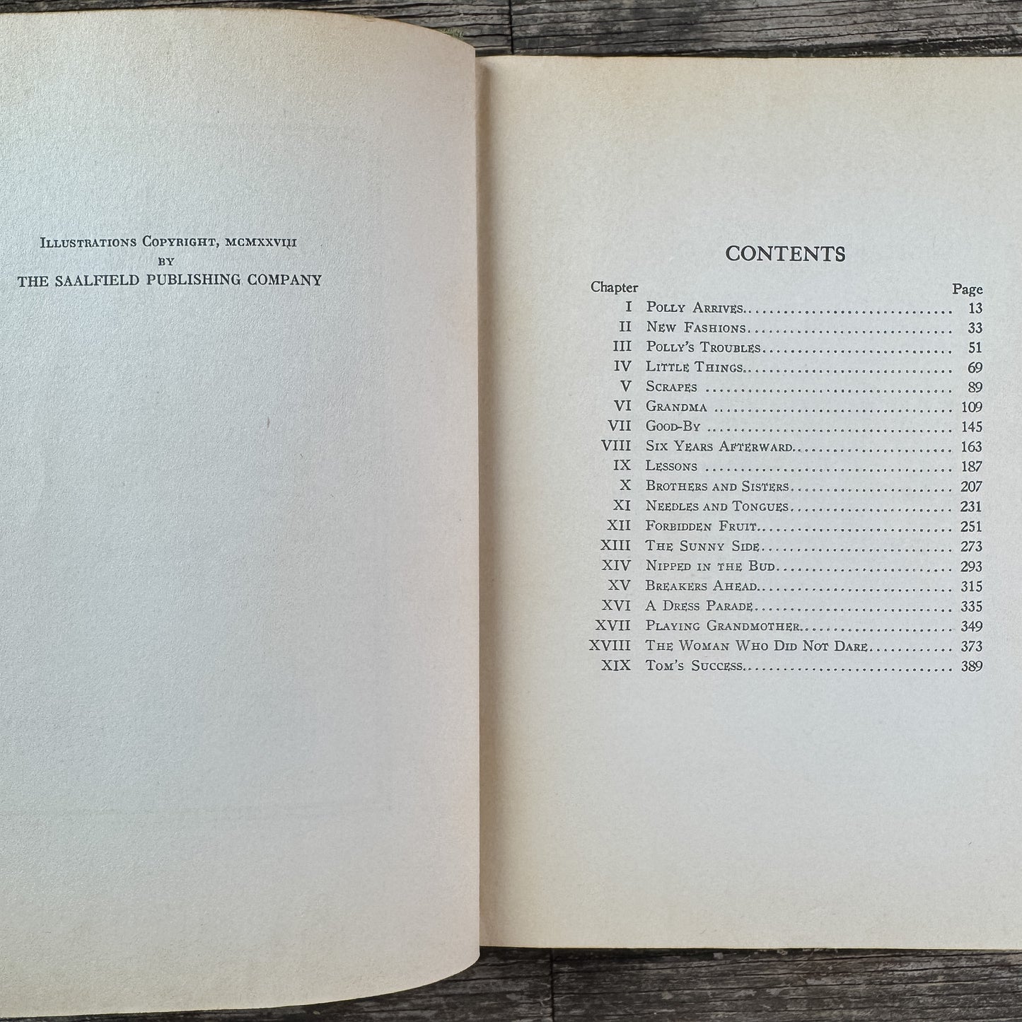 An Old-Fashioned Girl, Louisa May Alcott, Saalfield, 1928
