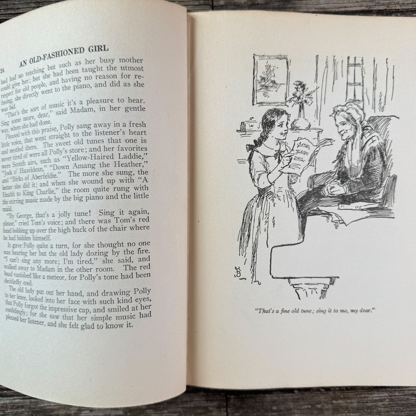 An Old-Fashioned Girl, Louisa May Alcott, Saalfield, 1928