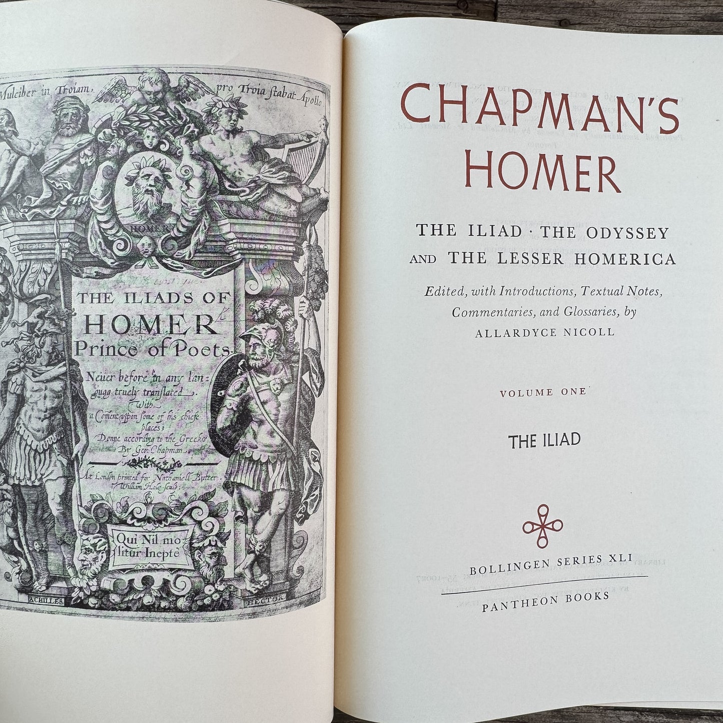 Chapman's Homer, Vols. 1 & 2: The Iliad / The Odyssey, Bollingen Series, 1956