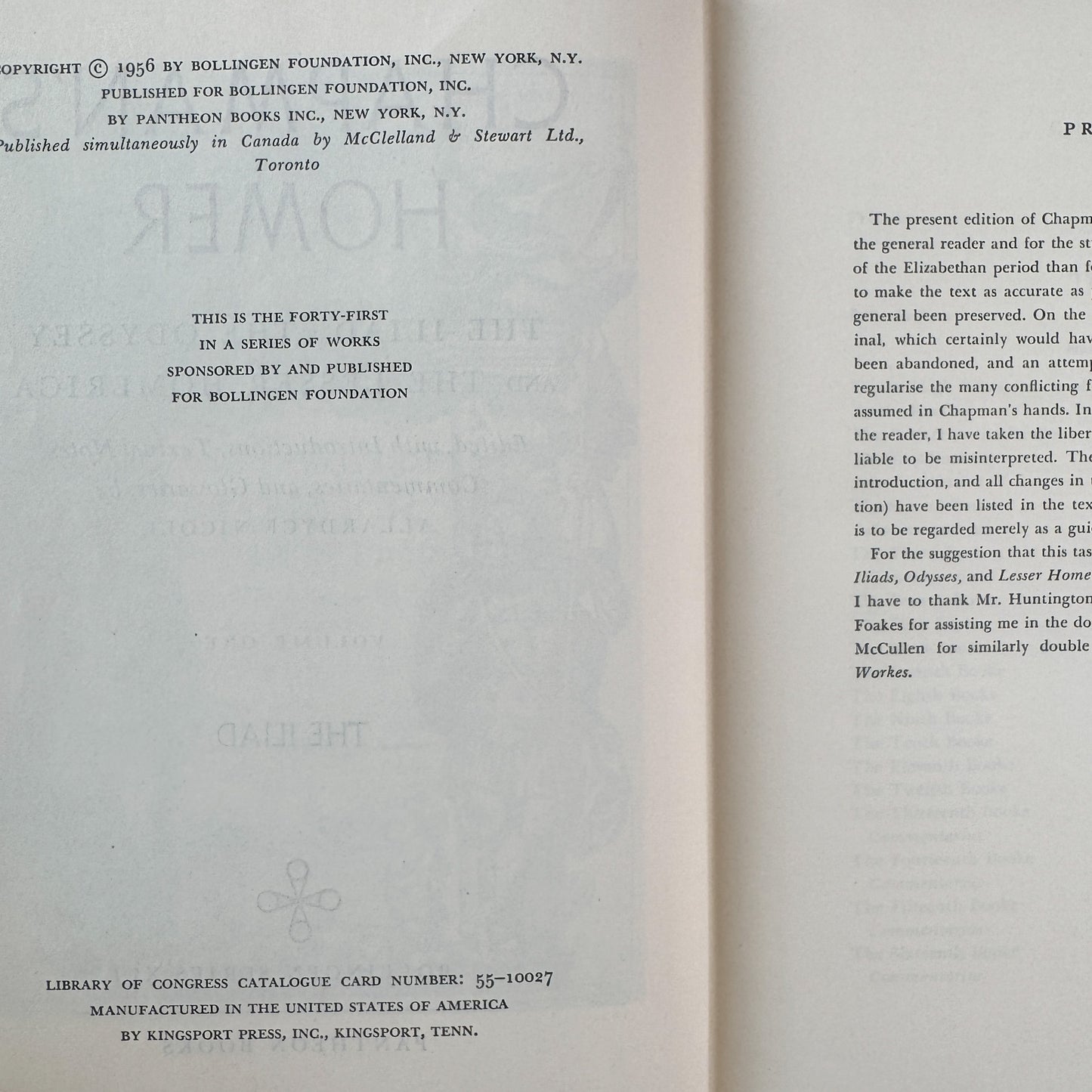 Chapman's Homer, Vols. 1 & 2: The Iliad / The Odyssey, Bollingen Series, 1956