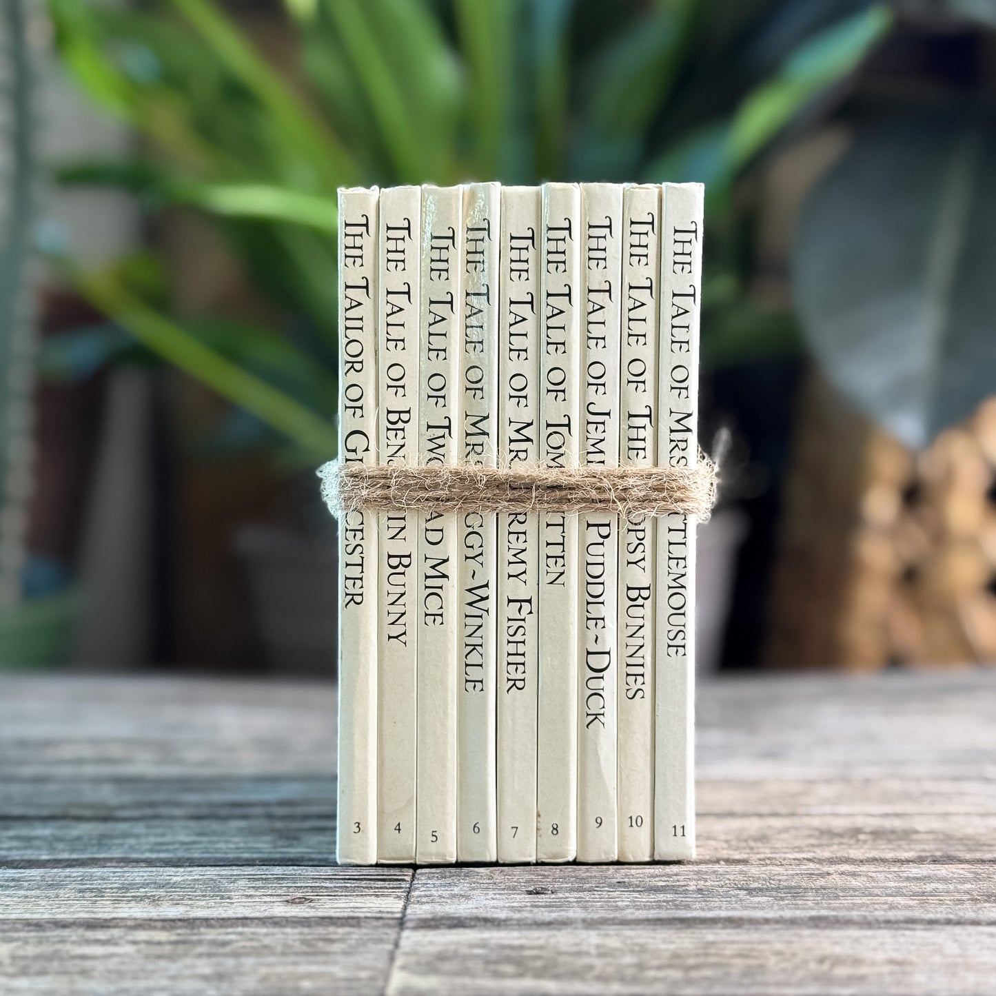 Vintage Beatrix Potter Book Bundle, 9 White Hardcovers