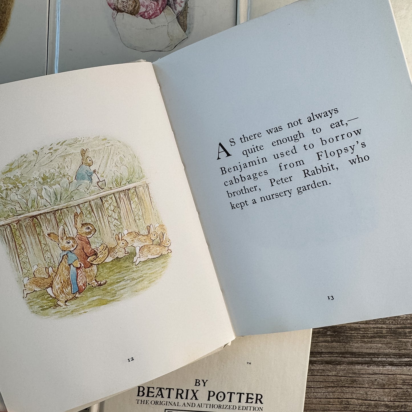 Vintage Beatrix Potter Book Bundle, 9 White Hardcovers