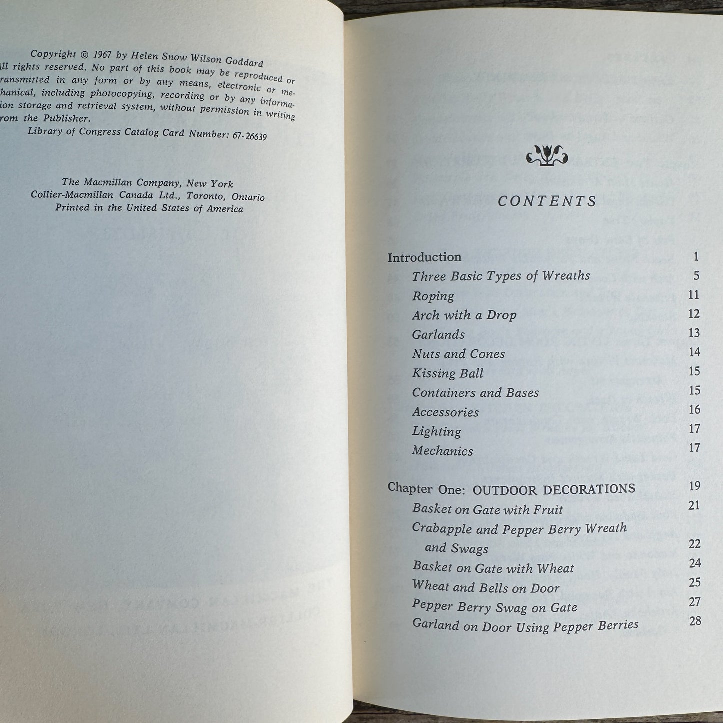 The Gardener's Christmas Book, Helen Snow Wilson Goddard, 1967