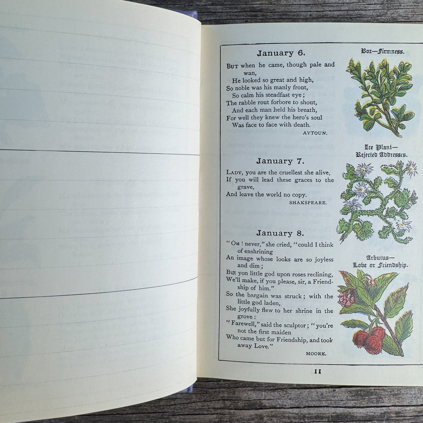 The Floral Birthday Book, Flowers and Their Emblems, Applewood Books