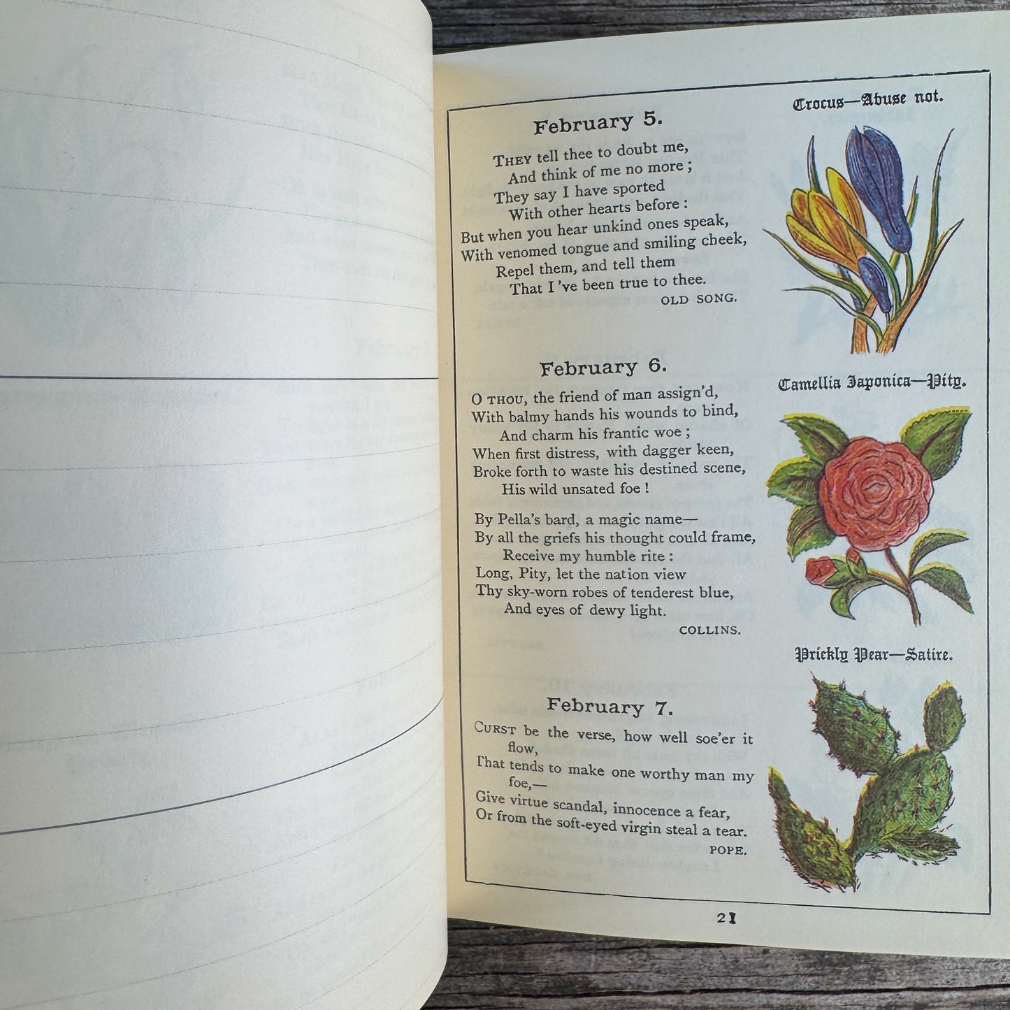 The Floral Birthday Book, Flowers and Their Emblems, Applewood Books