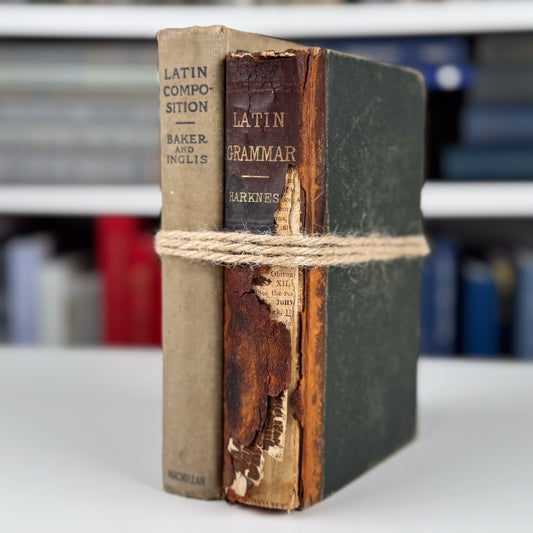 Set of 2 Vintage Latin Textbooks