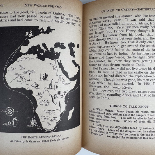 New Worlds For Old, Grade V, 1942 Ontario Social Studies School Book
