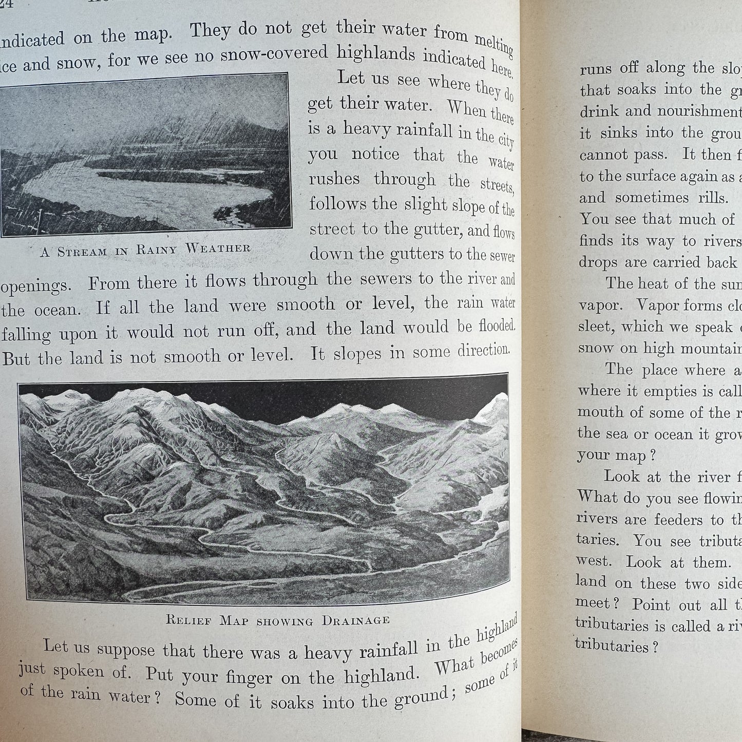 A Home Geography of New York City, Antique School Book 1924