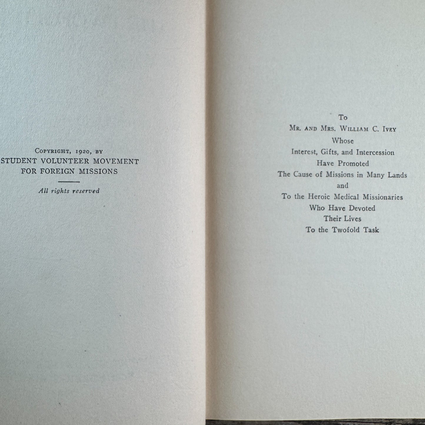 Medical Missions: The Two-Fold Task, Walter R. Lambuth, 1920