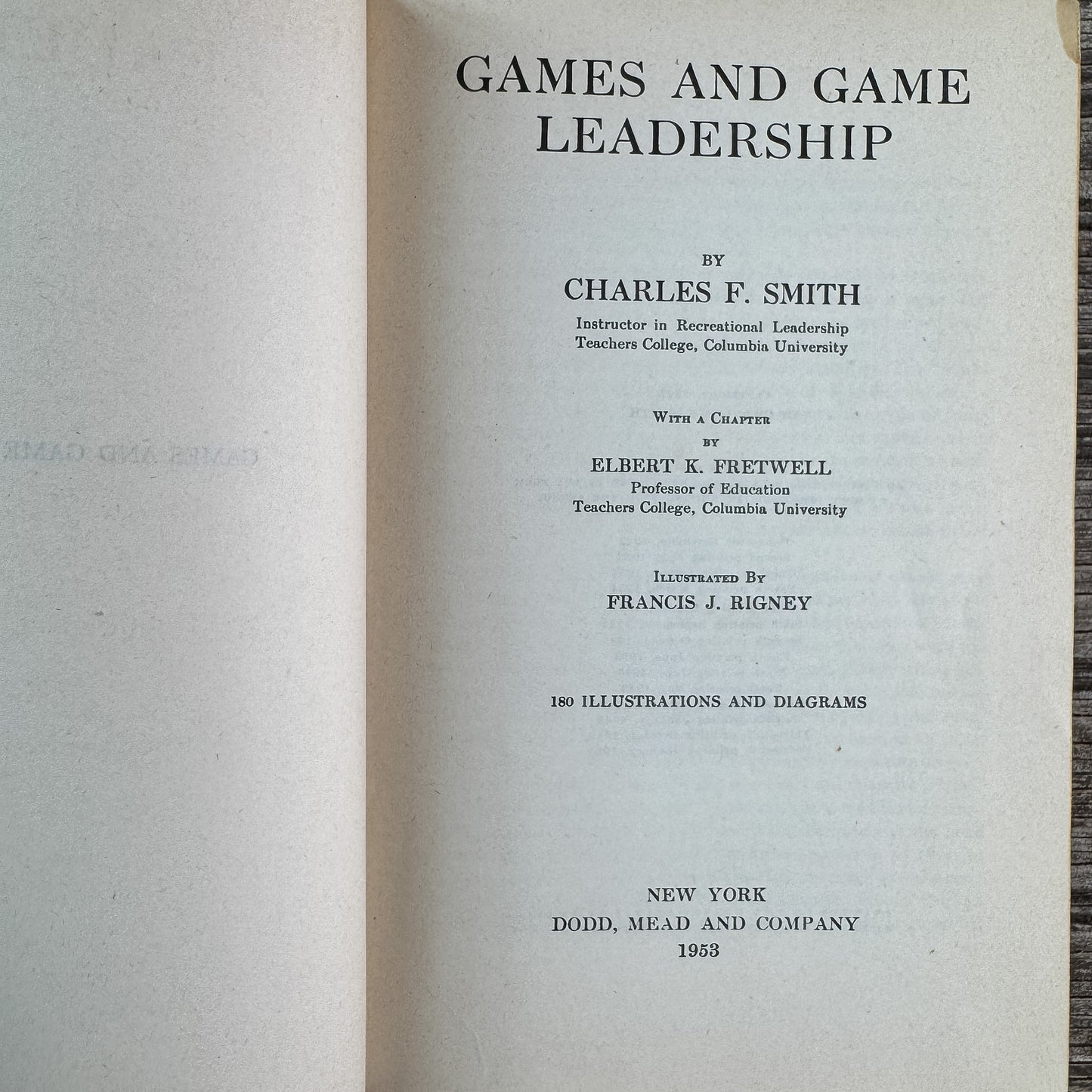Games and Game Leadership, Charles F. Smith, 1932