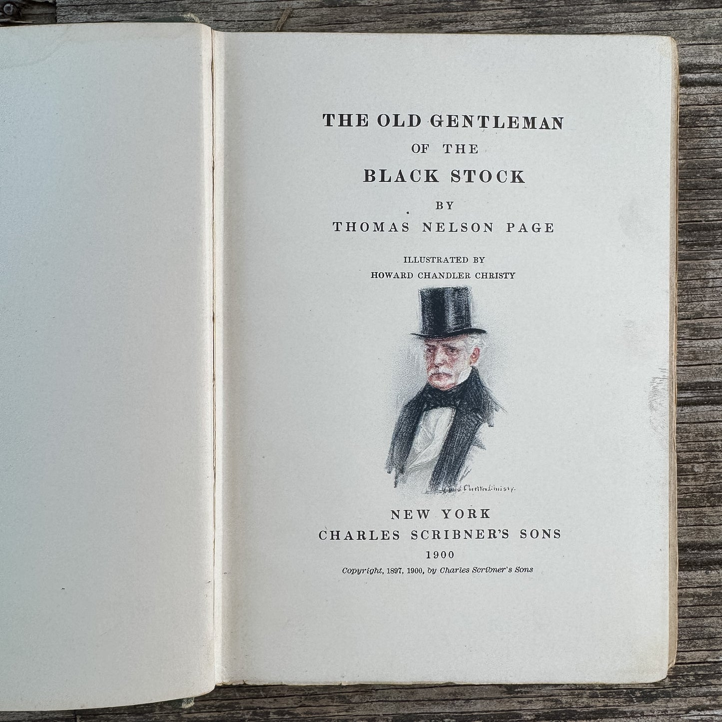 The Old Gentleman of the Black Stock, Thomas Nelson Page, 1900 Romance